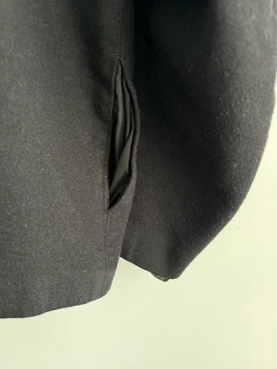 ARITZIA Babaton 1-01 Palermo Wool Cashmere Top Black Oversized Minimalist Blouse - Picture 8 of 11